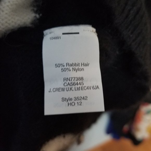 Black and White Polka Dot Crew Neck Sweater - Picture 3 of 4